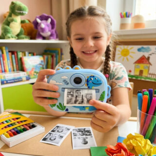 Appareil photo numérique dinausors MP3 pour enfants