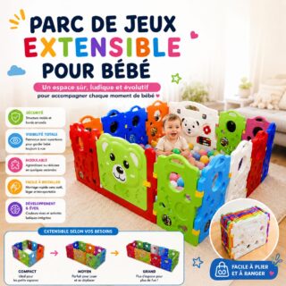 Parc de jeux extensible selon le choix pour enfants