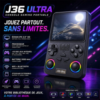 Console de jeu portable rétro J36 Ultra