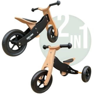 Vélo d’équilibre tricycle en Bois 2en1-Free 2 Move