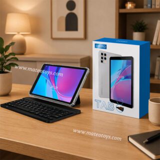 Tablette Android Avec Clavier Bluetooth Détachable et Étui de Protection Transparent - Oteeto