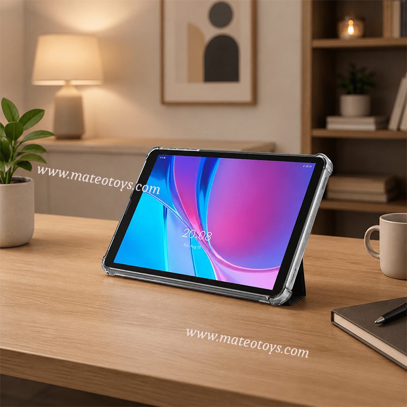 Tablette Android Avec Clavier Bluetooth Détachable et Étui de Protection Transparent - Oteeto – Image 2
