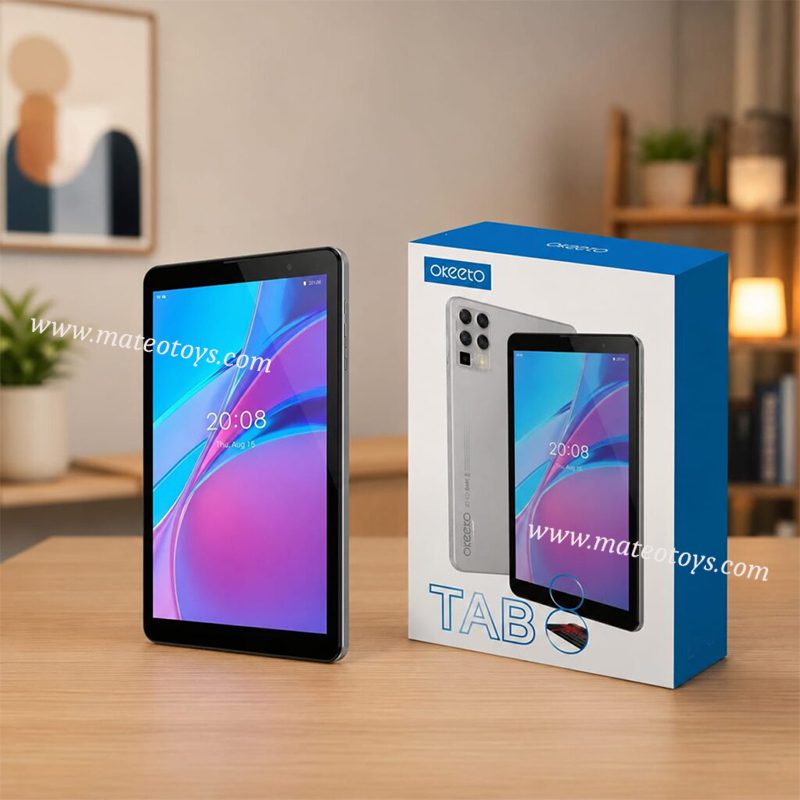 Tablette Android Avec Clavier Bluetooth Détachable et Étui de Protection Transparent - Oteeto – Image 4