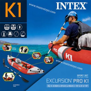 Kayak Gonflable Excursion Pro K1 305 Cm Avec Pompe Intégrée – Intex