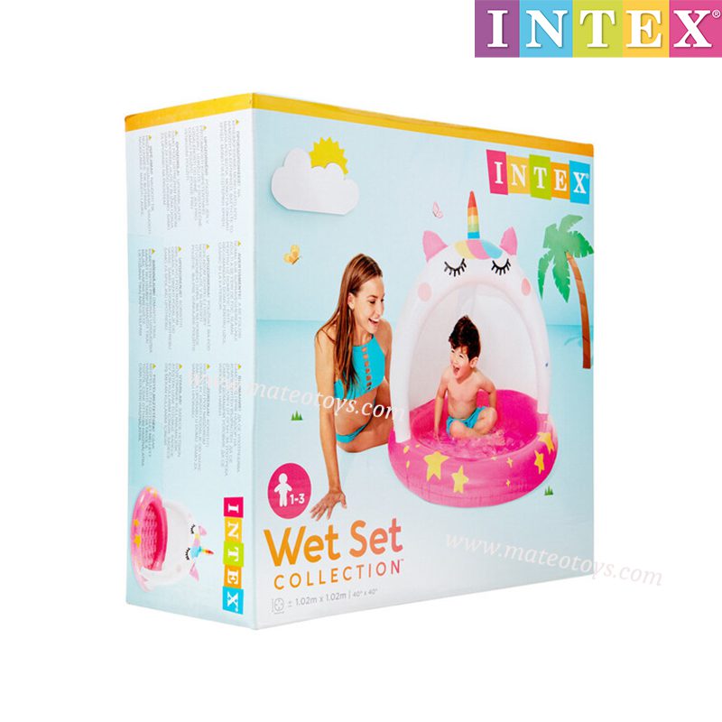 Piscine Gonflable En Forme D'île Pour Bébé Avec Pare-Soleil - Intex – Image 4