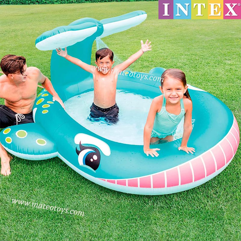 Piscine Gonflable Baleine Avec Fontaine Intégrée pour Bébé et Enfant - Intex – Image 2