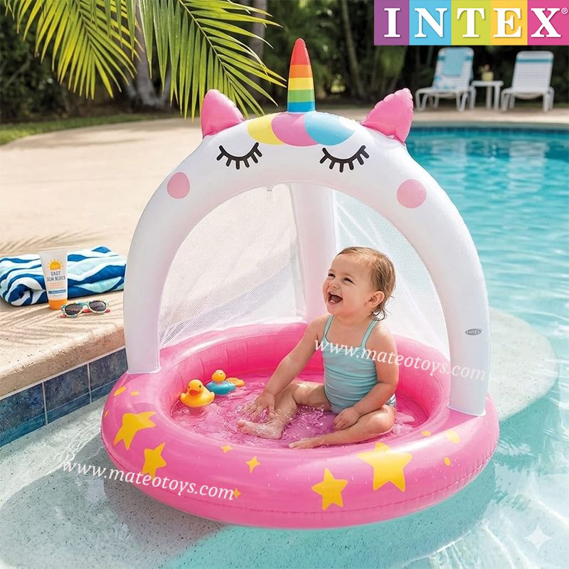 Piscine Gonflable En Forme D'île Pour Bébé Avec Pare-Soleil - Intex – Image 2