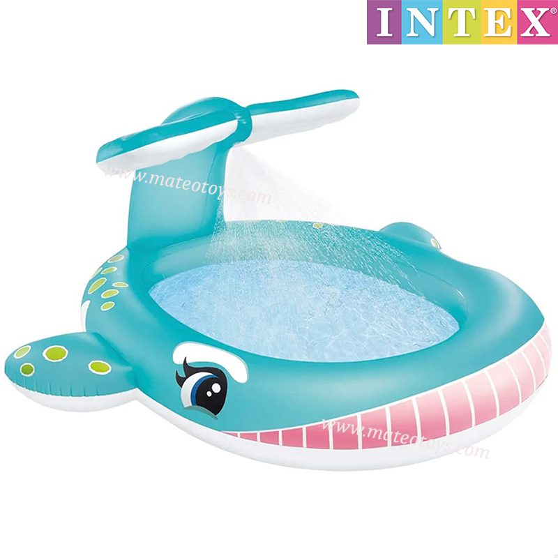 Piscine Gonflable Baleine Avec Fontaine Intégrée pour Bébé et Enfant - Intex – Image 3