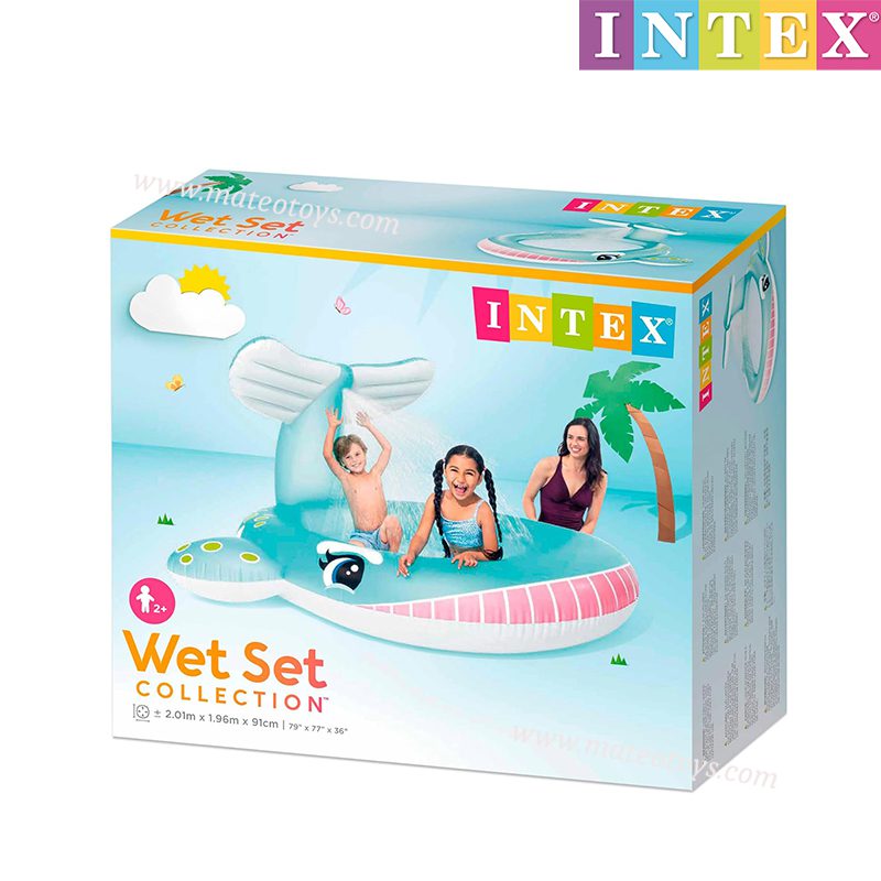 Piscine Gonflable Baleine Avec Fontaine Intégrée pour Bébé et Enfant - Intex – Image 4