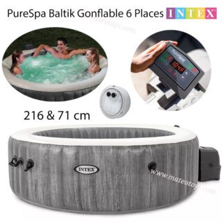 PureSpa Baltik Gonflable 6 Places 216 cm - Intex
