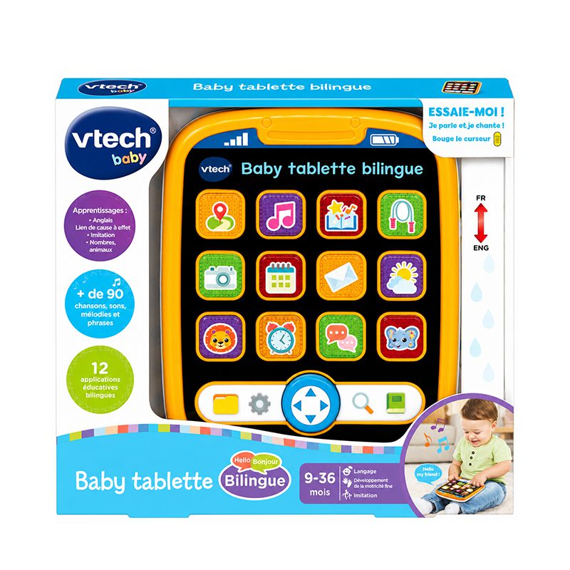Tablette Baby Bilingue lumineuse 9-36 mois-VTech – Image 5