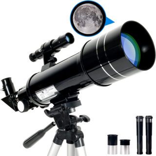 Télescope Astronomique Portable avec Trépied Réglable et Viseur