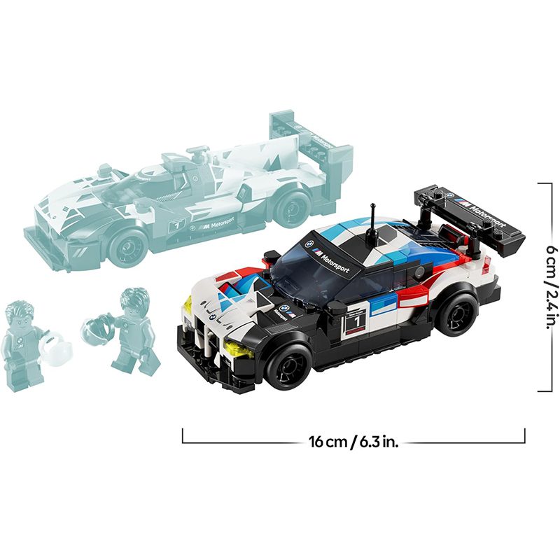 Voitures de course BMW M4 GT3 et BMW M Hybrid V8 - LEGO – Image 2