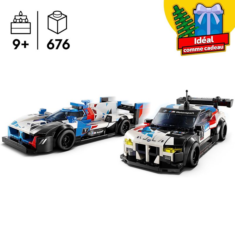Voitures de course BMW M4 GT3 et BMW M Hybrid V8 - LEGO – Image 3