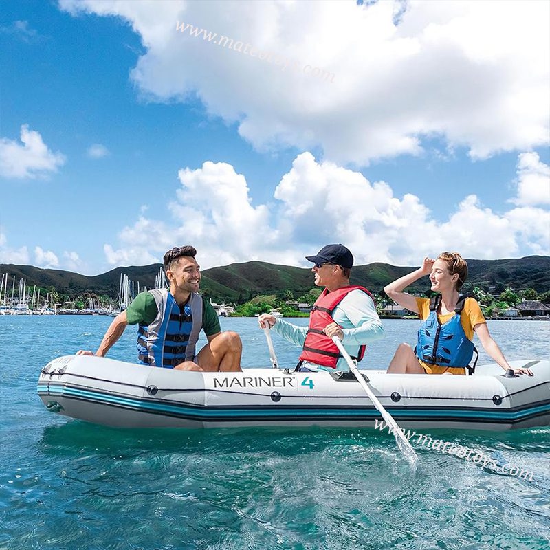 Bateau gonflable Mariner 4 avec des Rames de Luxe et Pompe - intex – Image 5