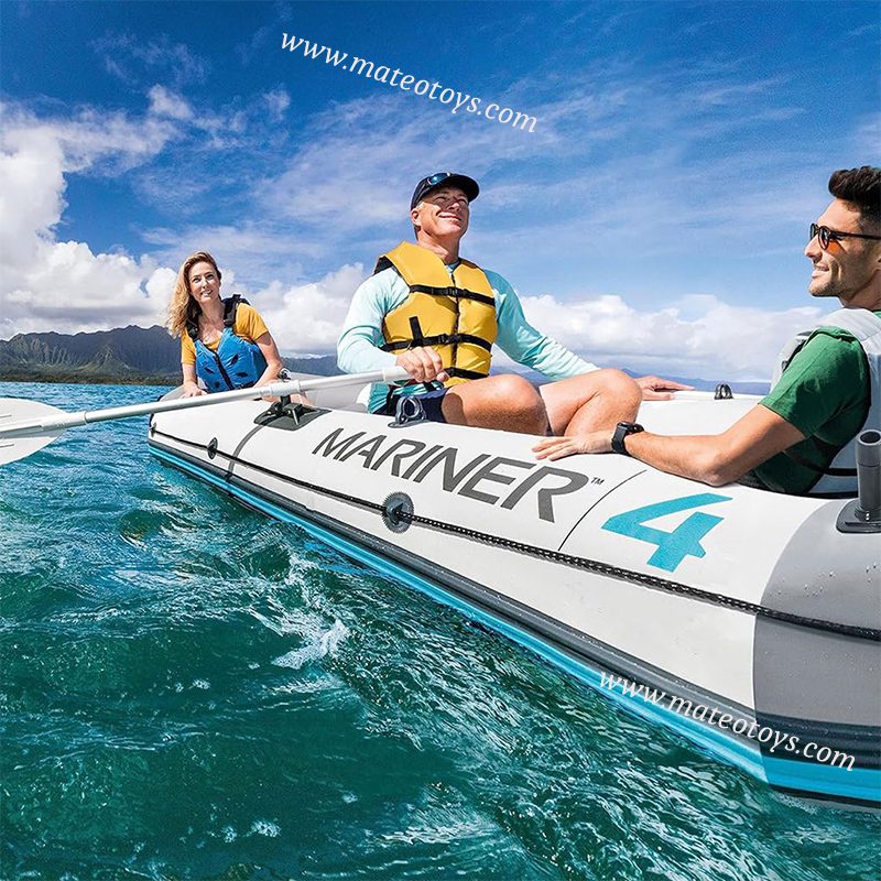 Bateau gonflable Mariner 4 avec des Rames de Luxe et Pompe - intex – Image 3