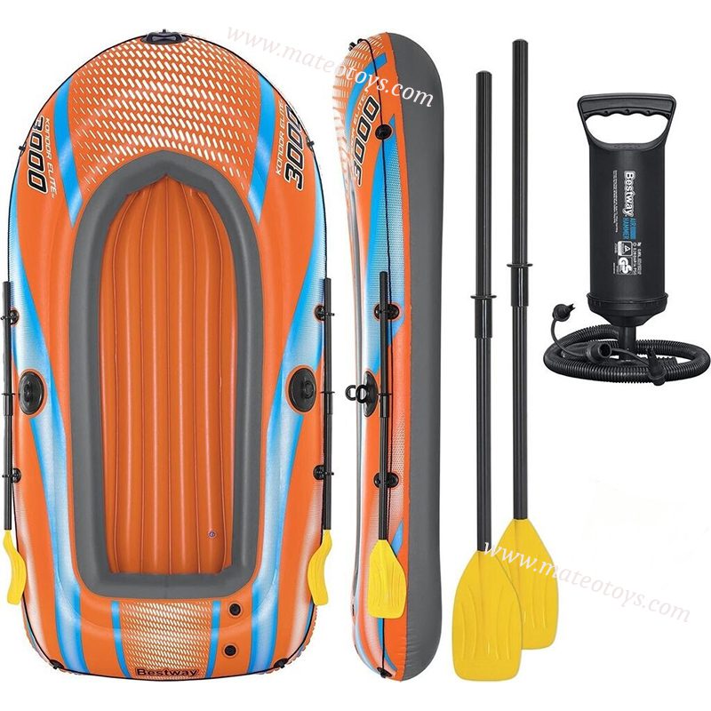 Bateau Gonflable Kondor Elite 3000 Avec 2 Pagaies et Pompe Intégrée – Bestway – Image 2