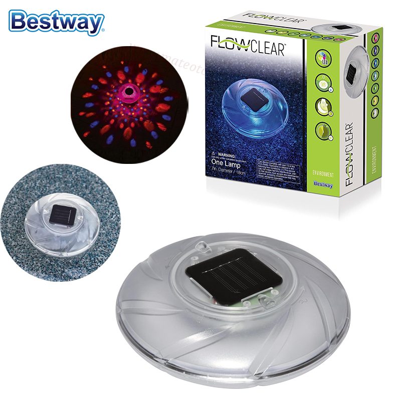 Lampe Solaire Flottante LED Pour Piscine - Bestway Flowclear