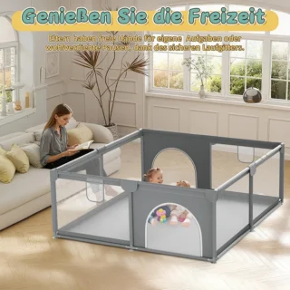 Grand Parc de jeux pour Bébé de 180×150 x60 cm