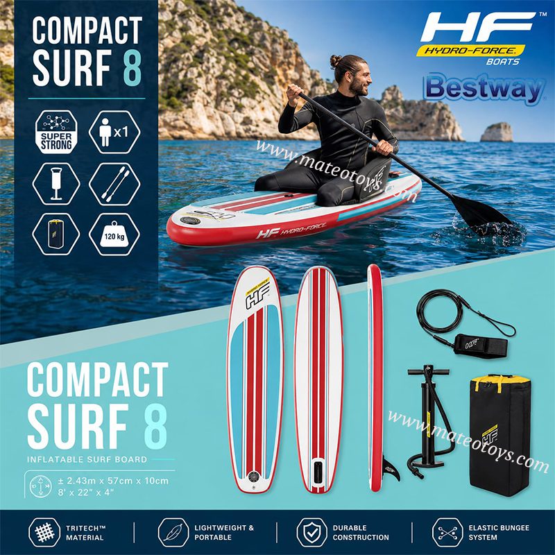 Planche De Stand-up Paddele Gonflable Compact Surf 8 Hydro Force - Bestway