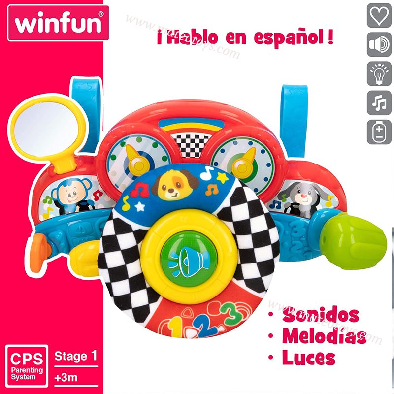 Volant bébé avec lumière et son - Winfun – Image 5