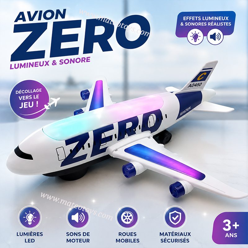 Avion électrique avec Rotation universelle à 360° - ZERO – Image 2