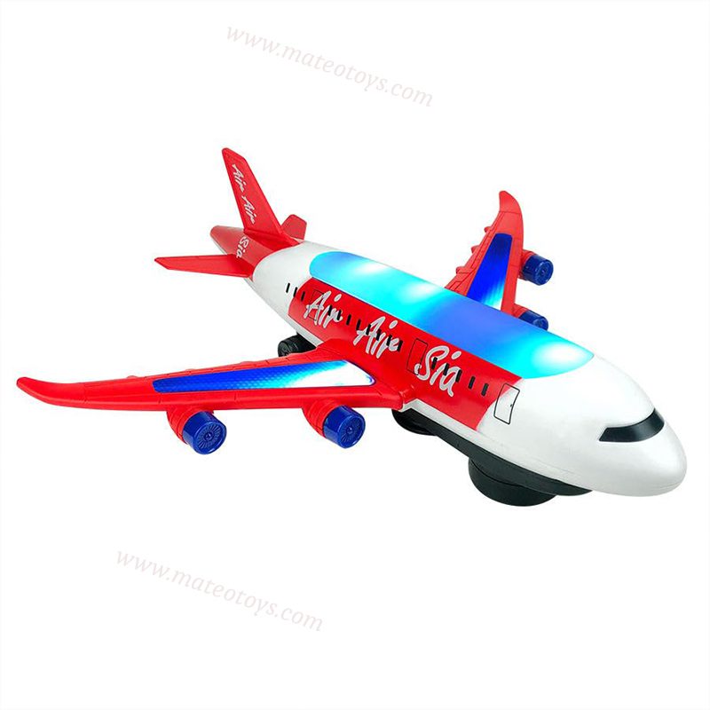 Avion électrique avec lumières LED clignotantes et sons – Image 2