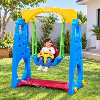 Balançoire de parc pour enfants durable avec siège confortable
