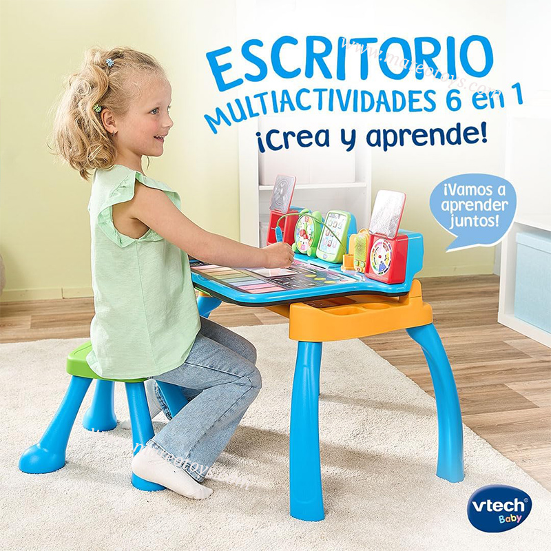 Magi Bureau interactif Multi-activités musical 6en1 - VTech – Image 5