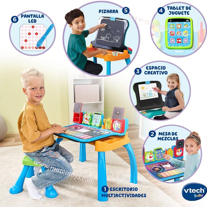 Magi Bureau interactif Multi-activités musical 6en1 - VTech – Image 2