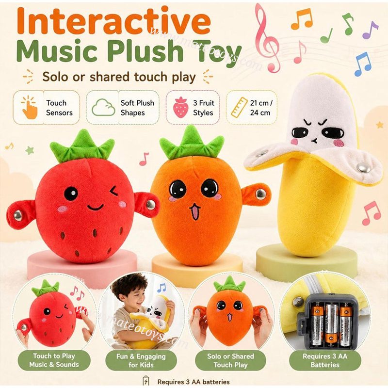 Peluche musicale sensorielle douce avec sons – Image 4