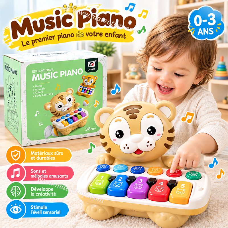 Piano Clavier Électronique pour Bébé et Enfant - LVTFCO