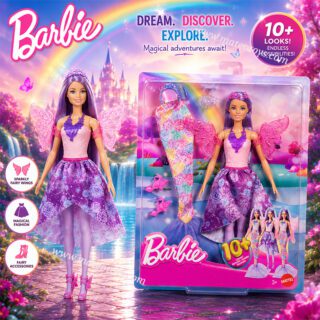 Poupée Coffret fée avec accessoires - Barbie