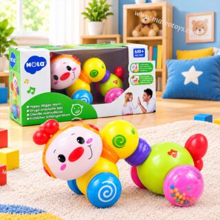 Chenille mobile interactive et adorable sur roues - Hola