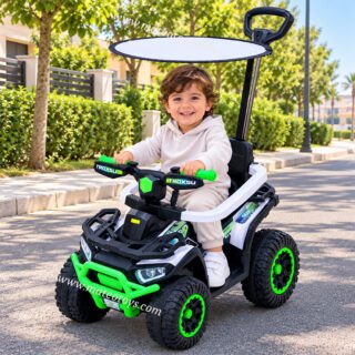 Quad électrique pour enfant avec poignée parentale