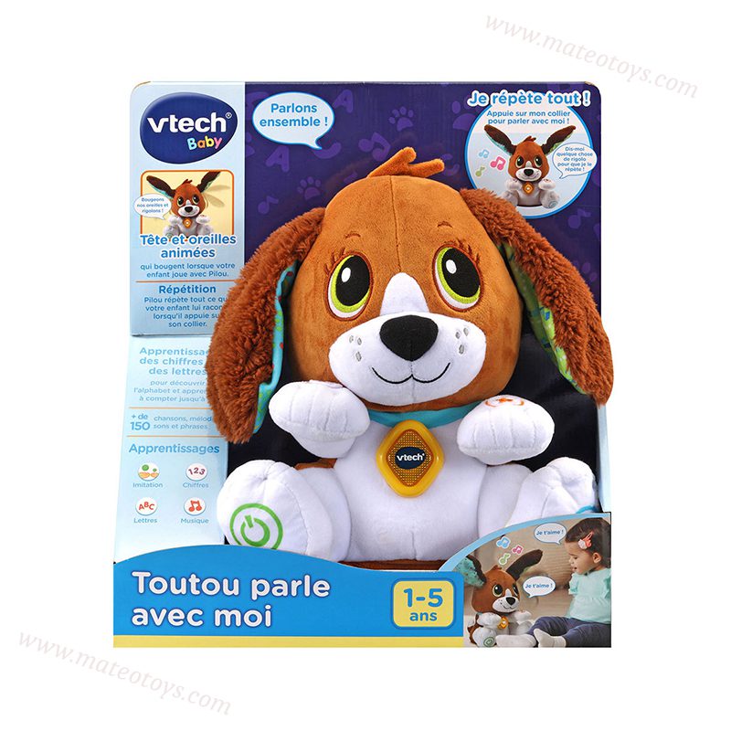 Toutou parle avec moi chien peluche interactif - Vtech – Image 3