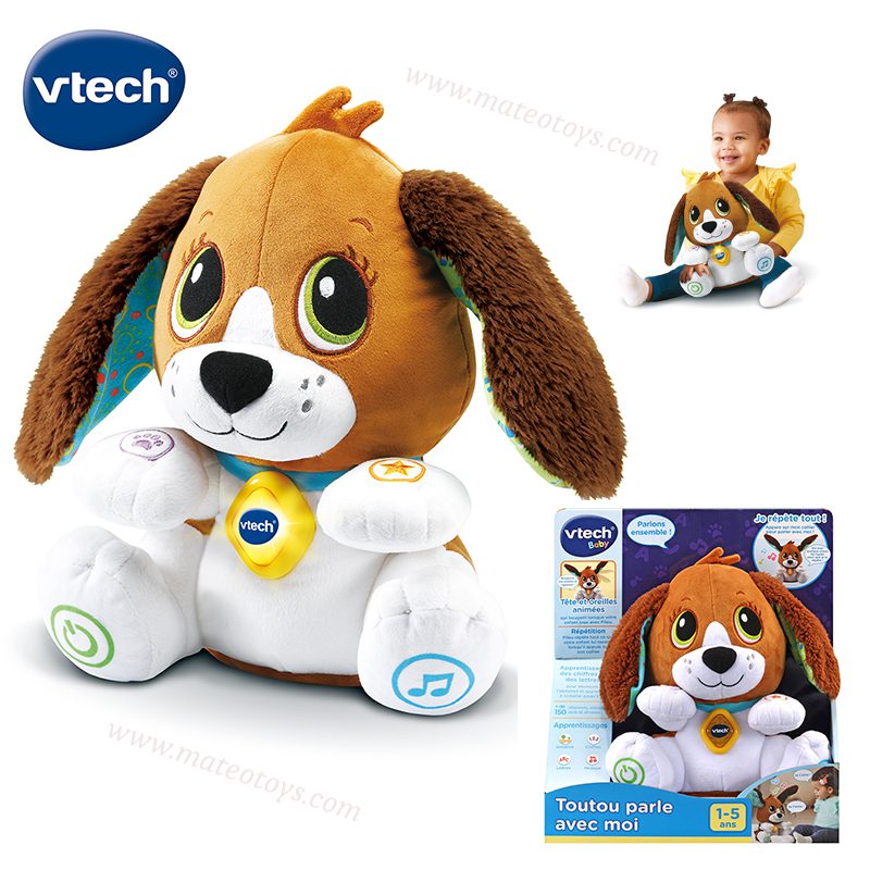 Toutou parle avec moi chien peluche interactif - Vtech